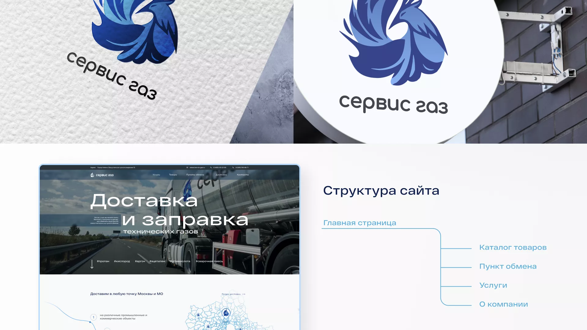Создание сайта компании «Сервис газ» в Киреевске