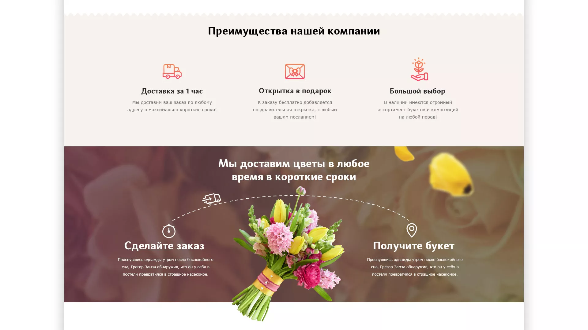 Создание интернет-магазина «Букет-онлайн» по цветам в Киреевске